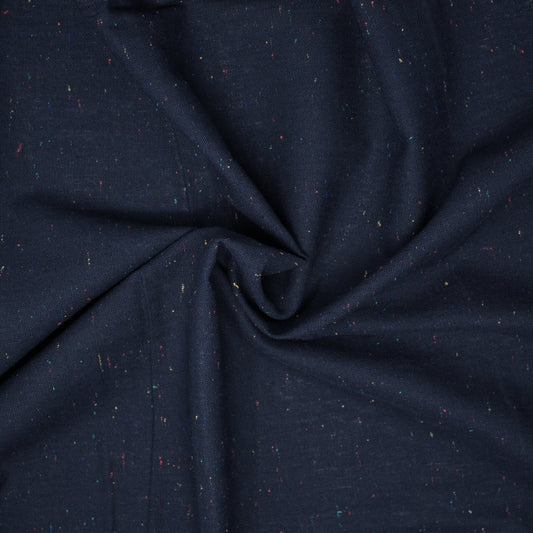 Essex Linen Cotton Speckle Navy ½ yd