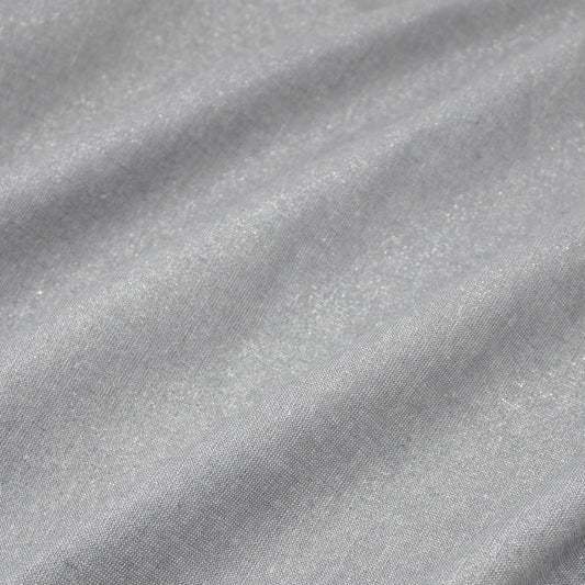 Essex Linen Cotton Yarn Dye Fog with Metallic ½ yd
