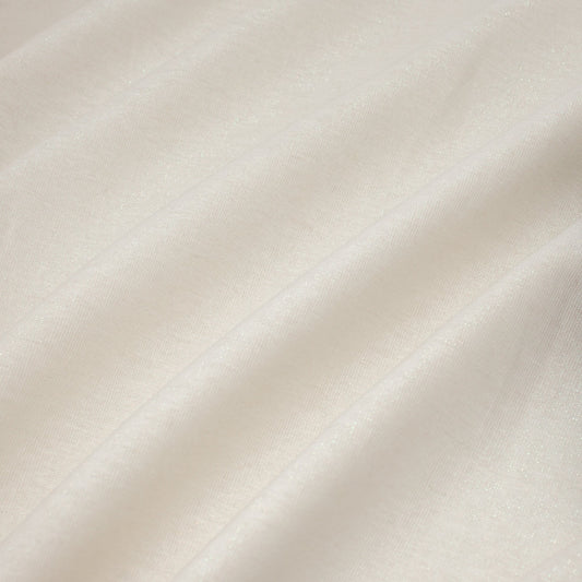 Essex Linen Cotton Yarn Dye Vintage White with Metallic ½ yd