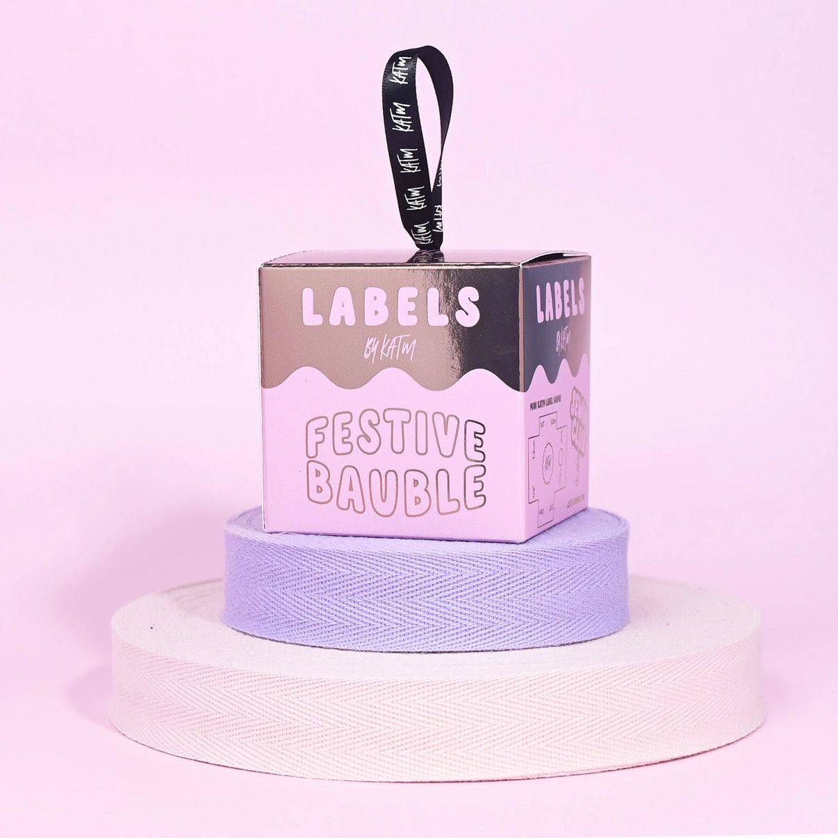 Festive Bauble Limited Edition Labels - Pink & Gold Box-Notion-Spool of Thread