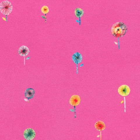 Flora & Fun Flowers Dahlia ½ yd-Fabric-Spool of Thread