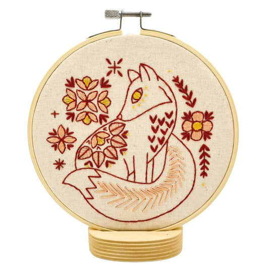 Folk Fox Rust Complete Embroidery Kit-Notion-Spool of Thread
