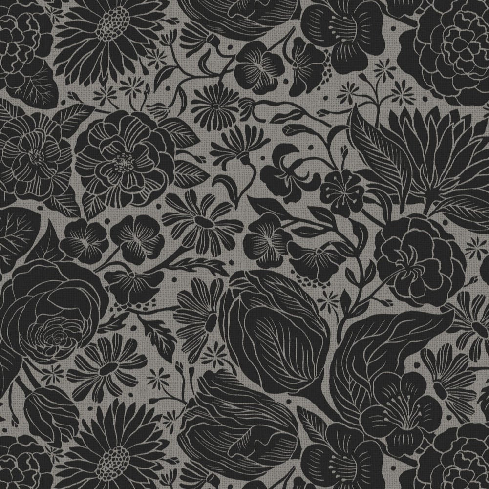 Folktale Floral Black ½ yd-Fabric-Spool of Thread