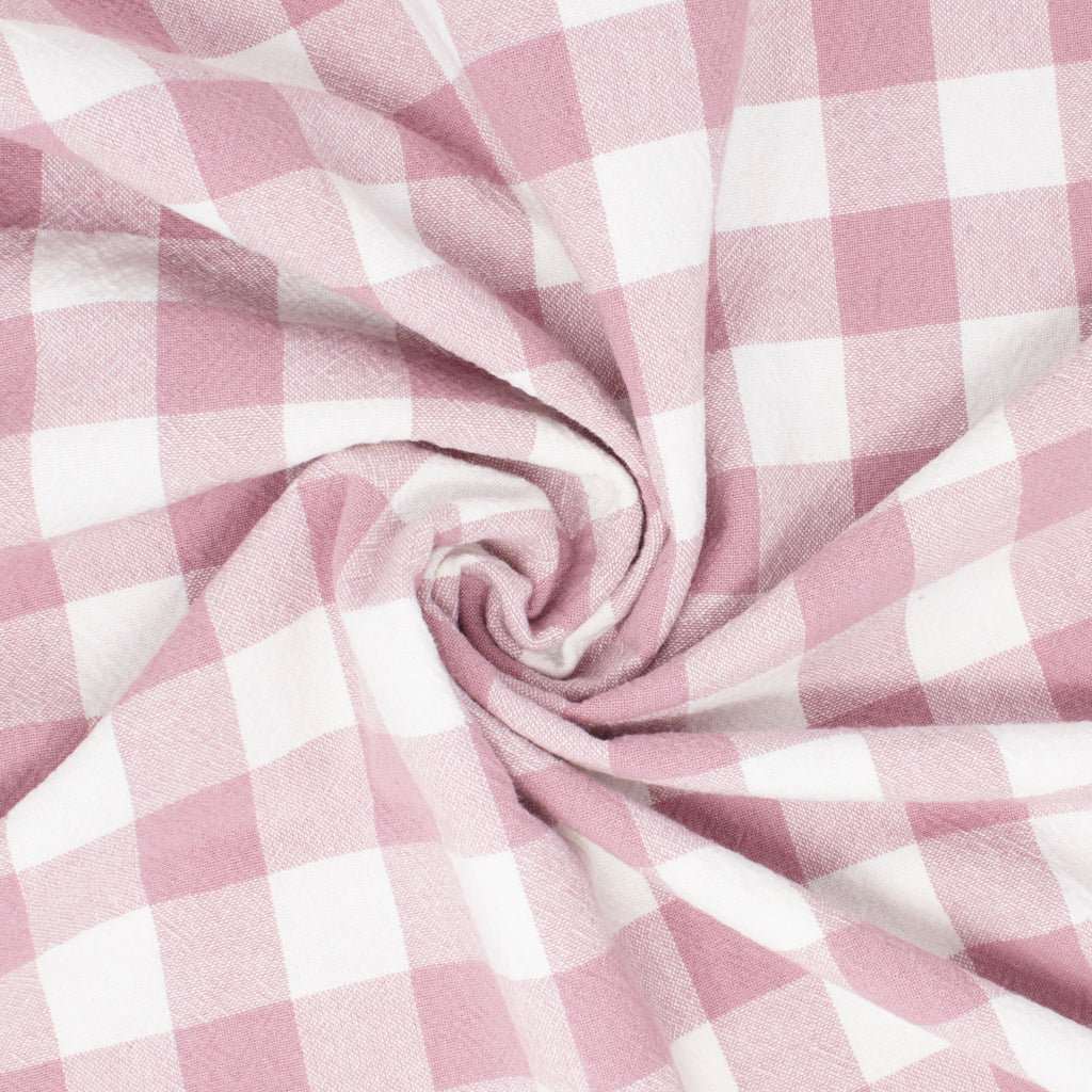 Franklin Organic Cotton Check Bouquet ½ yd-Fabric-Spool of Thread