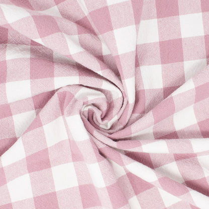 Franklin Organic Cotton Check Bouquet ½ yd-Fabric-Spool of Thread
