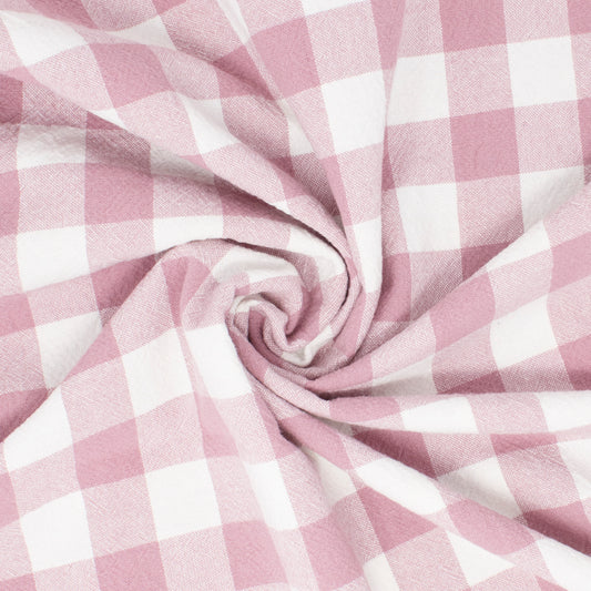 Franklin Organic Cotton Check Bouquet ½ yd-Fabric-Spool of Thread