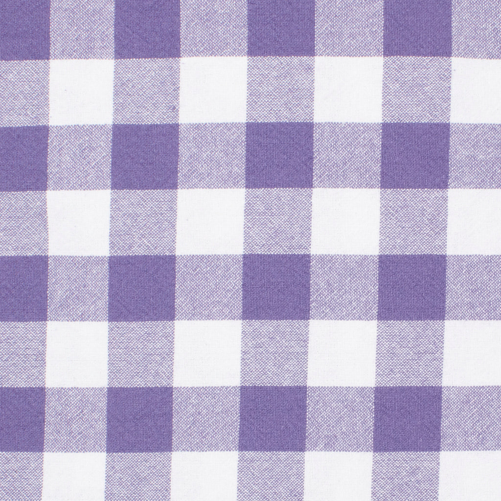 Franklin Organic Cotton Check Grape ½ yd-Fabric-Spool of Thread