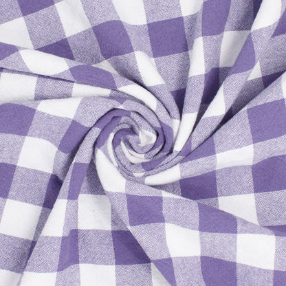 Franklin Organic Cotton Check Grape ½ yd-Fabric-Spool of Thread