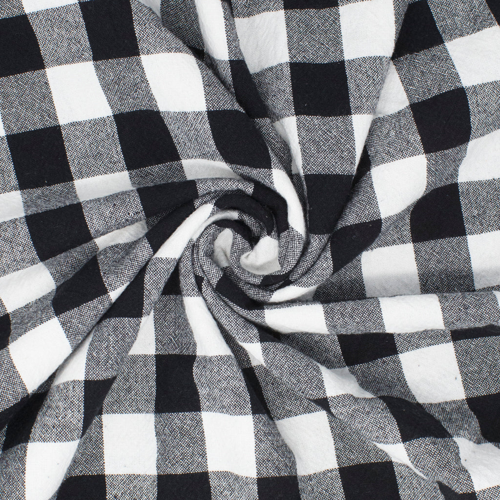 Franklin Organic Cotton Check Ink ½ yd-Fabric-Spool of Thread