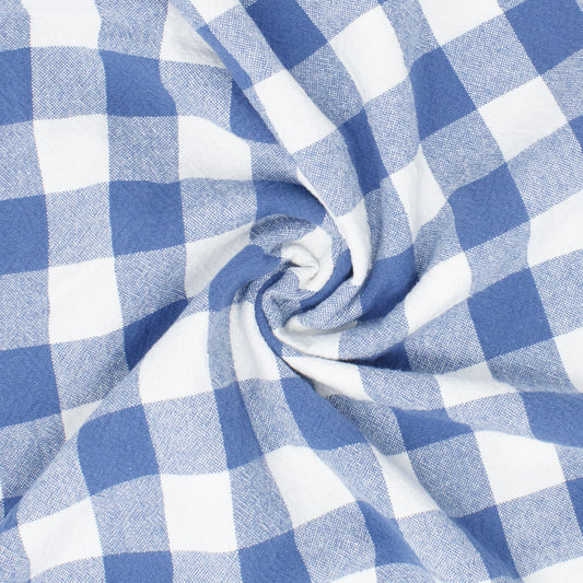 Franklin Organic Cotton Check Marine ½ yd-Fabric-Spool of Thread