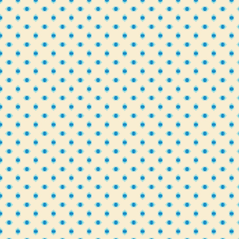 Full Bloom Dot Blue ½ yd-Fabric-Spool of Thread