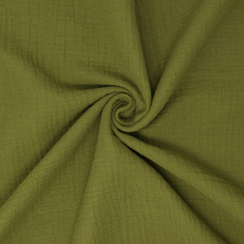 Gabriola Organic Double Gauze Arboreal ½ yd-Fabric-Spool of Thread
