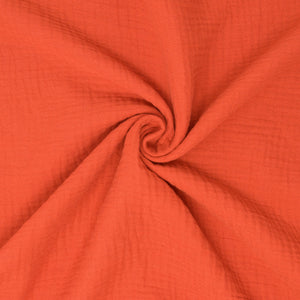 Gabriola Organic Double Gauze Tangelo ½ yd-Fabric-Spool of Thread