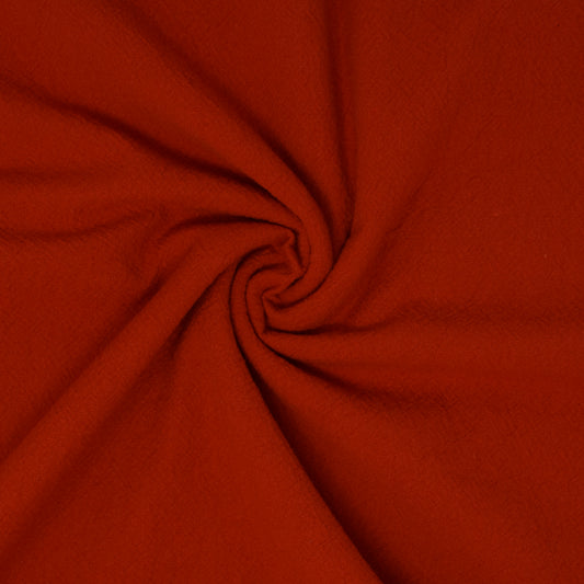 Galiano Textured Organic Washed Cotton Flame ½ yd-Fabric-Spool of Thread