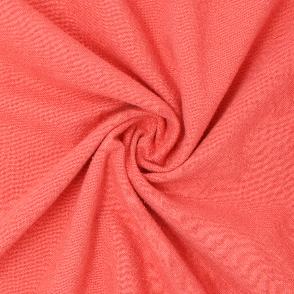 Galiano Textured Organic Washed Cotton Hibiscus ½ yd-Fabric-Spool of Thread