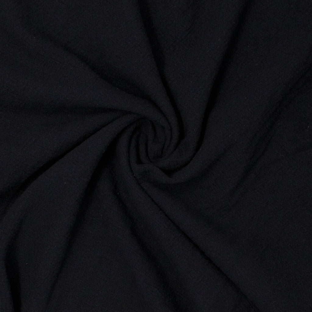 Galiano Textured Organic Washed Cotton Midnight Black ½ yd-Fabric-Spool of Thread