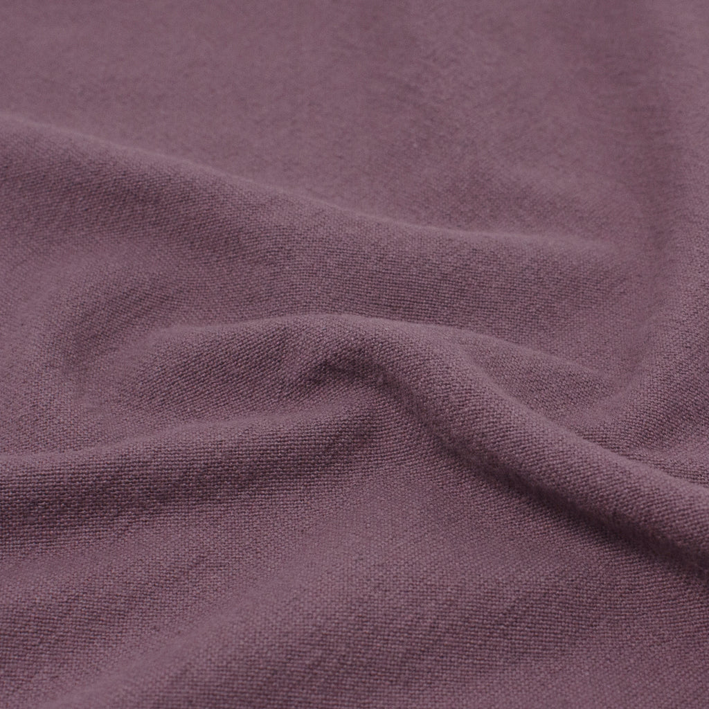 Galiano Textured Organic Washed Cotton Purple Pansy ½ yd-Fabric-Spool of Thread