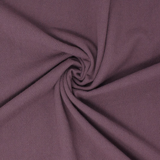 Galiano Textured Organic Washed Cotton Purple Pansy ½ yd