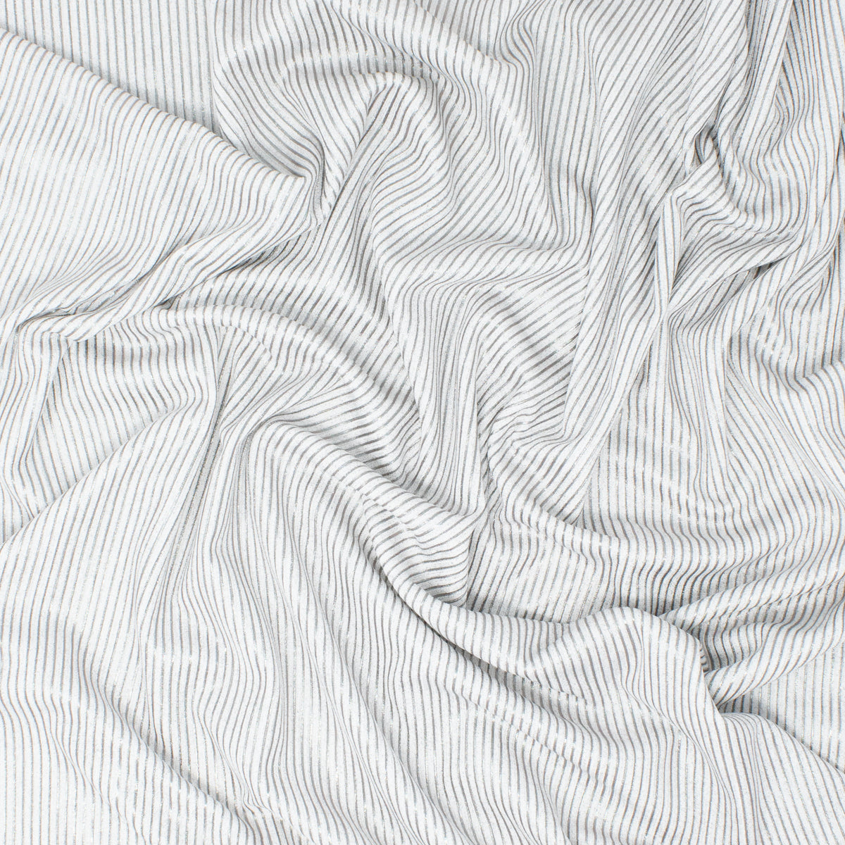 Gastown Polyester Foil Rib Knit Cloud Metallic ½ yd-Fabric-Spool of Thread