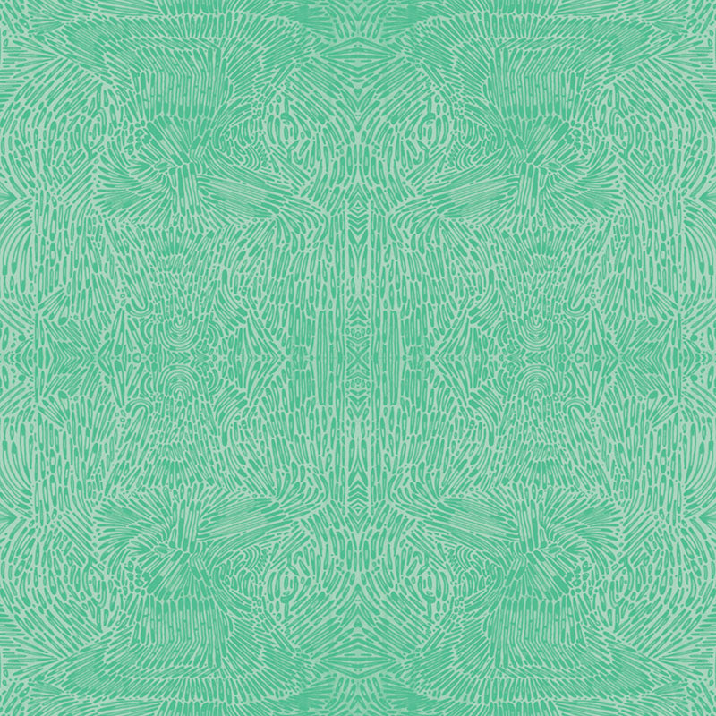 Gentle Warriors Mint ½ yd-Fabric-Spool of Thread