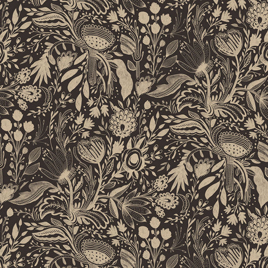 Gentle Warriors Mocha ½ yd-Fabric-Spool of Thread