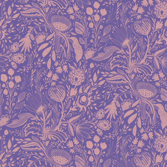 Gentle Warriors Purple ½ yd-Fabric-Spool of Thread