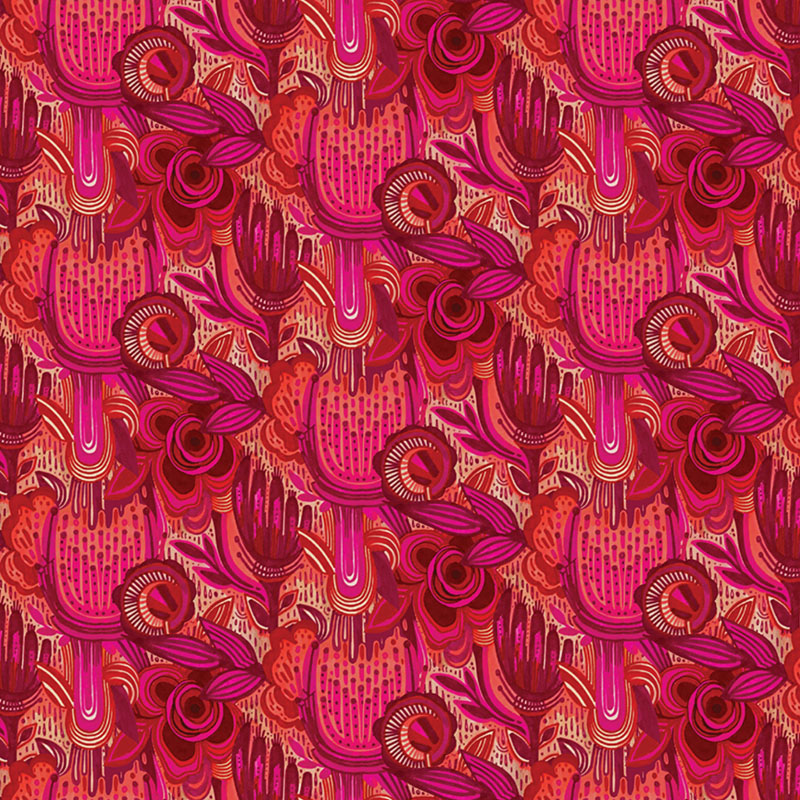 Gentle Warriors Roses Pink ½ yd-Fabric-Spool of Thread