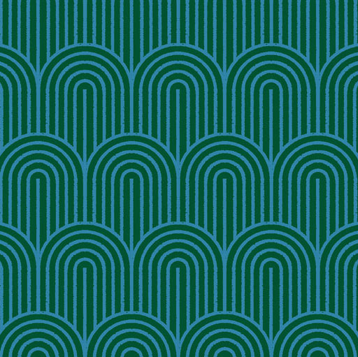 Geometry Cotton Linen Canvas Jade ½ yd-Fabric-Spool of Thread