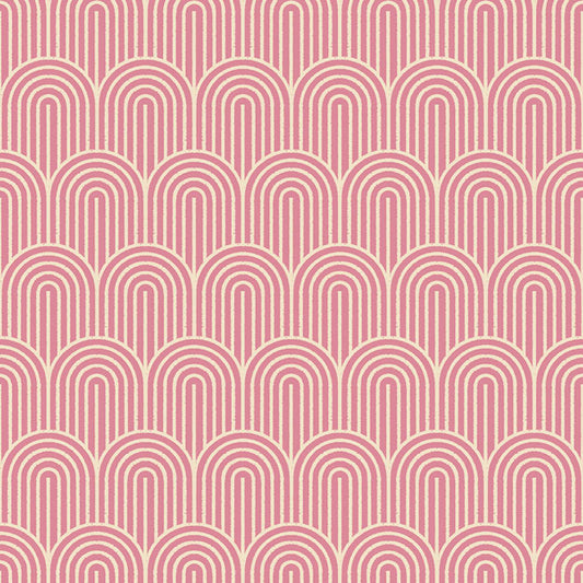 Geometry Plum ½ yd-Fabric-Spool of Thread