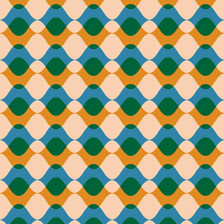 Geometry Turmeric ½ yd-Fabric-Spool of Thread