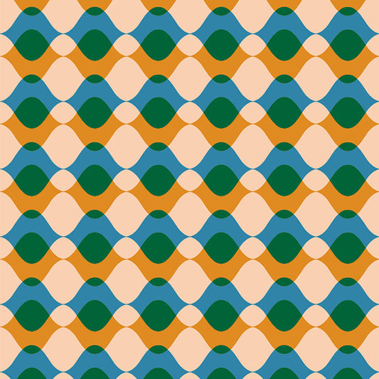 Geometry Turmeric ½ yd-Fabric-Spool of Thread