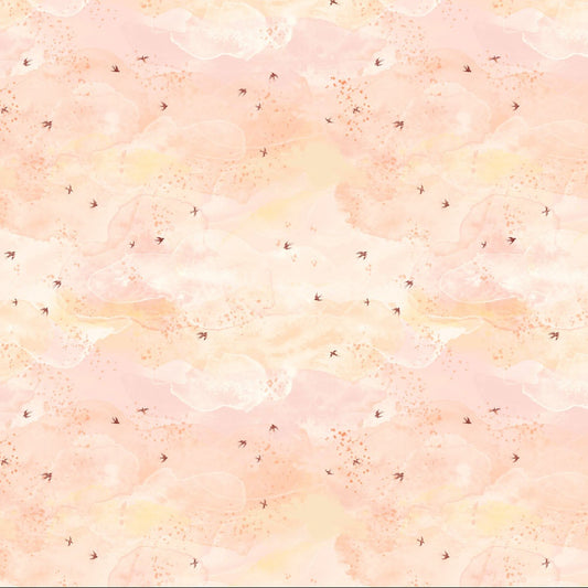 Golden Hour Sky Coral ½ yd-Fabric-Spool of Thread