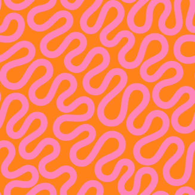 Groove Orange Zest ½ yd-Fabric-Spool of Thread