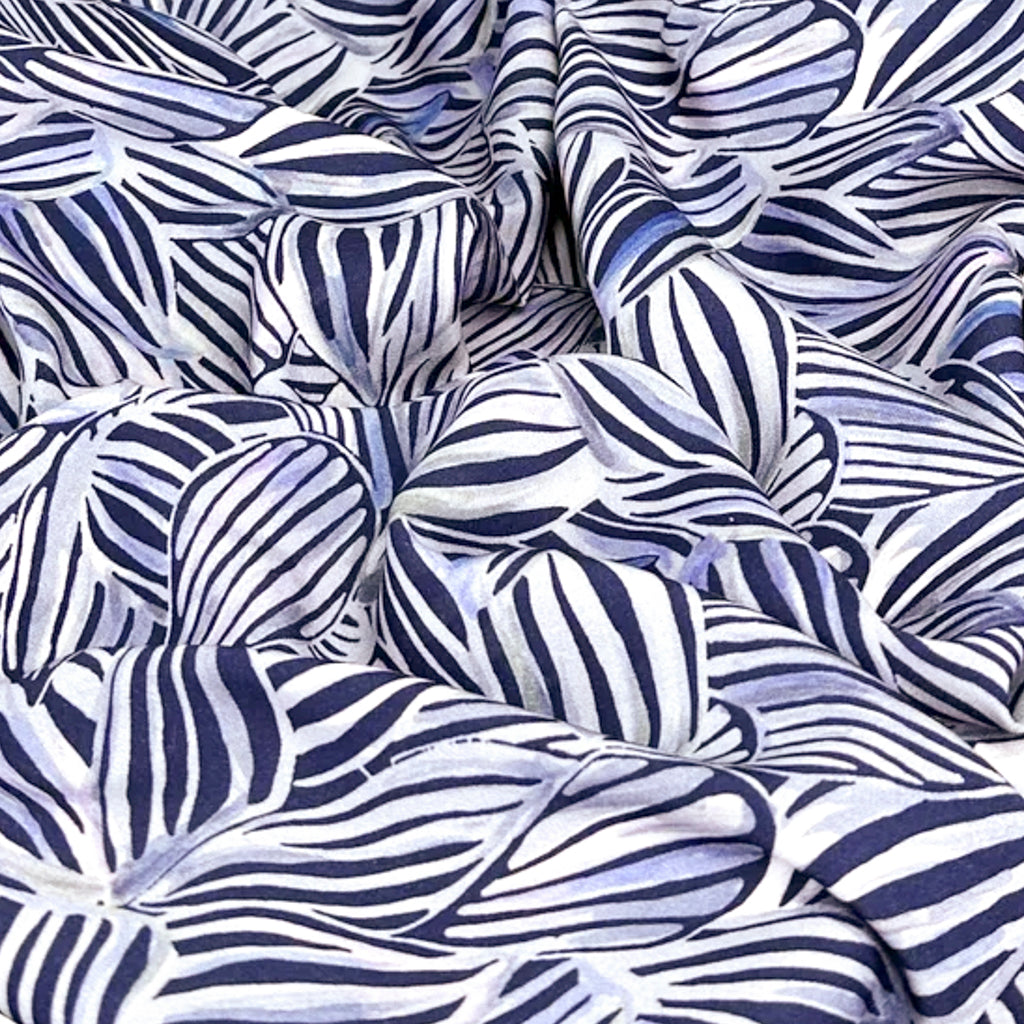 Haro Viscose Zebra Leaf Amethyst ½ yd