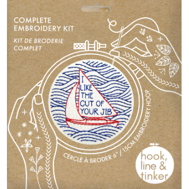 I Like The Cut of Your Jib Complete Embroidery Kit-Notion-Spool of Thread