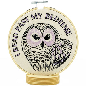 I Read Past My Bedtime Complete Embroidery Kit-Notion-Spool of Thread
