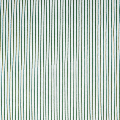 Cotton Block Print Lawn Mini Stripe Grass ½ yd