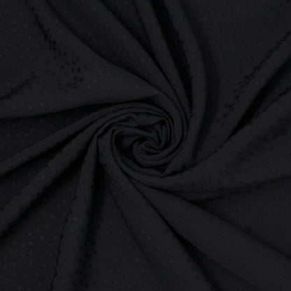 Ladysmith Dobby Dot Rayon Ink Black ½ yd