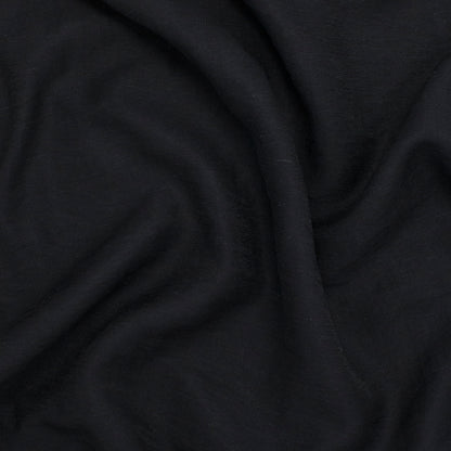 Thompson Rayon Linen Midnight Black ½ yd