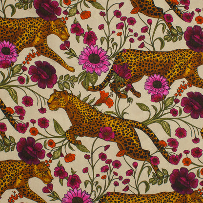 Louise Viscose Leopard Cream ½ yd