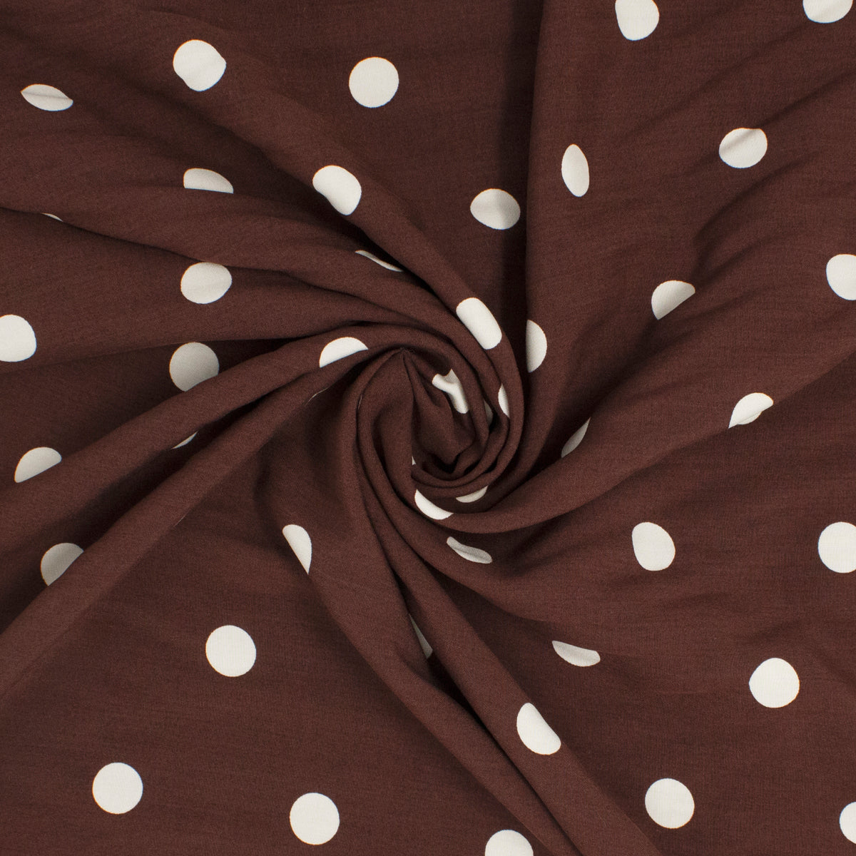 Kimberley Rayon Polka Dot Burnt Rose ½ yd