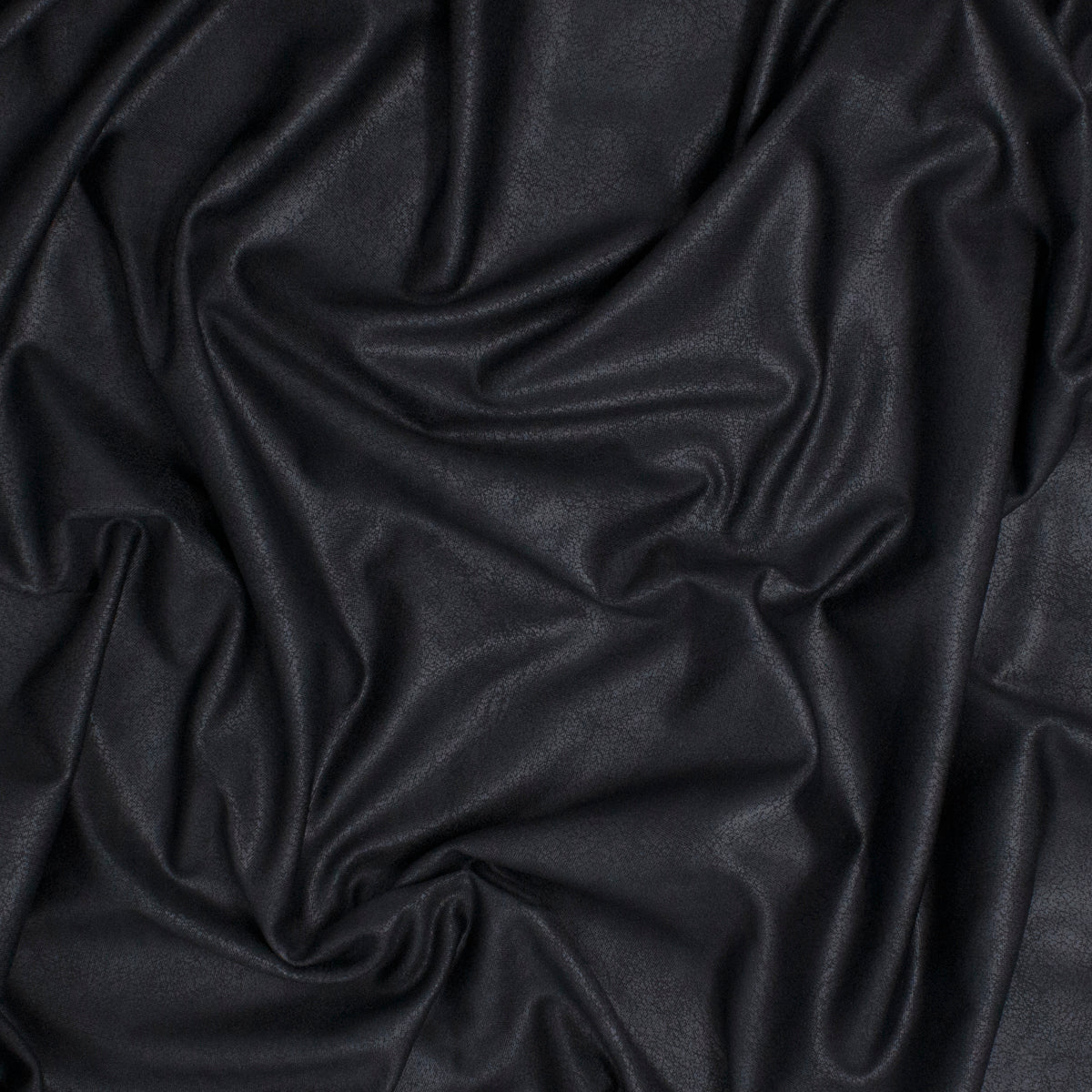 Barclay Polyester Imitation Stretch Leather Raven ½ yd