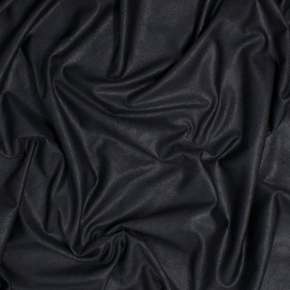 Barclay Polyester Imitation Stretch Leather Raven ½ yd