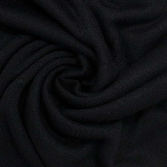 Yates Rayon Polyester Nylon Double Knit Raven Black ½ yd