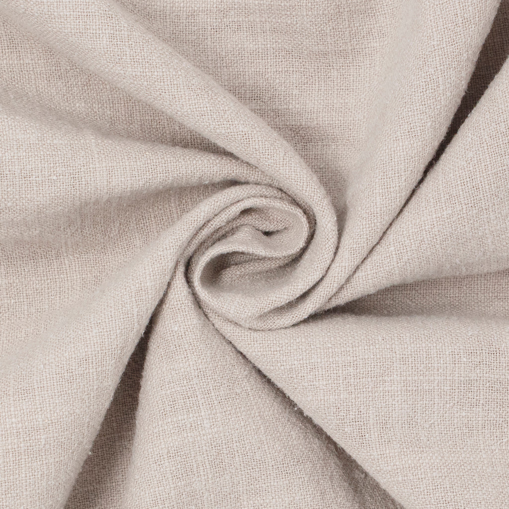 Cascade Stonewashed Ramie Slub Toasted Grain ½ yd