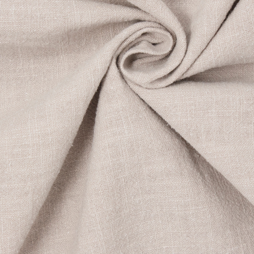Cascade Stonewashed Ramie Slub Toasted Grain ½ yd