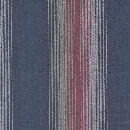 Isabella Wovens Stripe Navy ½ yd-Fabric-Spool of Thread