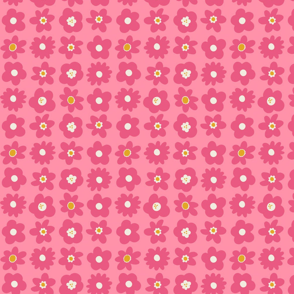 Joyful June Blooms Pink ½ yd-Fabric-Spool of Thread