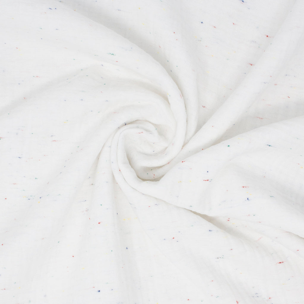 Kamano Cotton Double Gauze Funfetti Cream ½ yd-Fabric-Spool of Thread