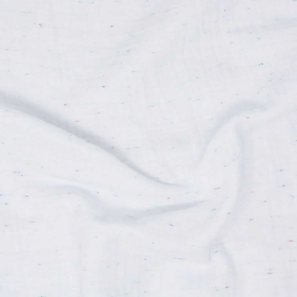 Kamano Cotton Double Gauze Funfetti Snow ½ yd-Fabric-Spool of Thread